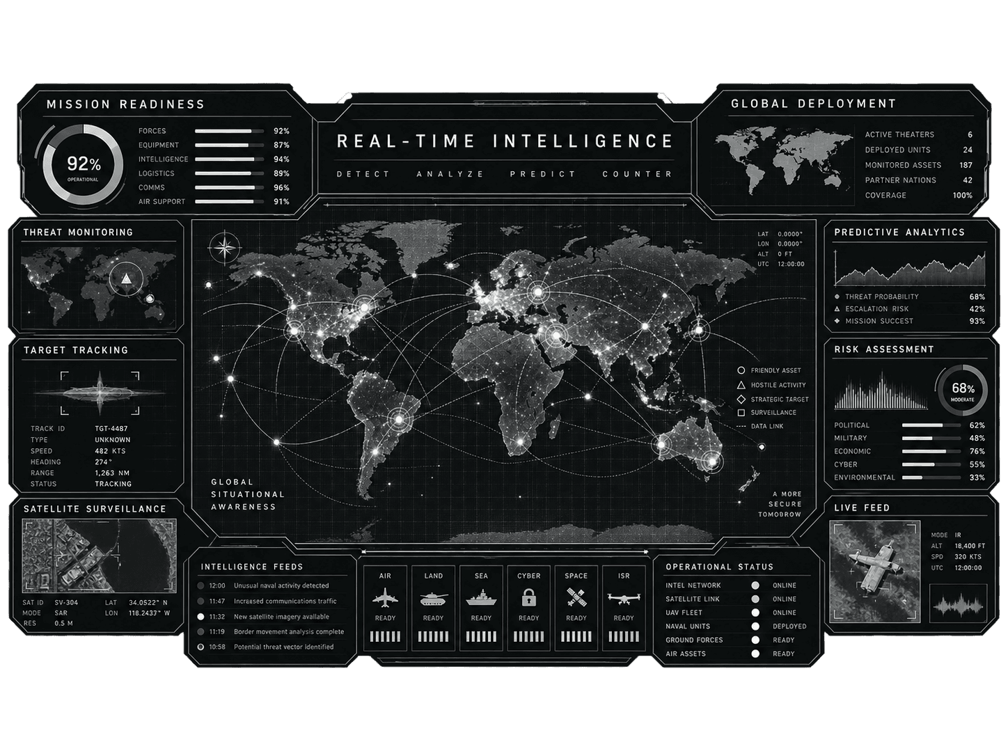 Real-time global intelligence dashboard
