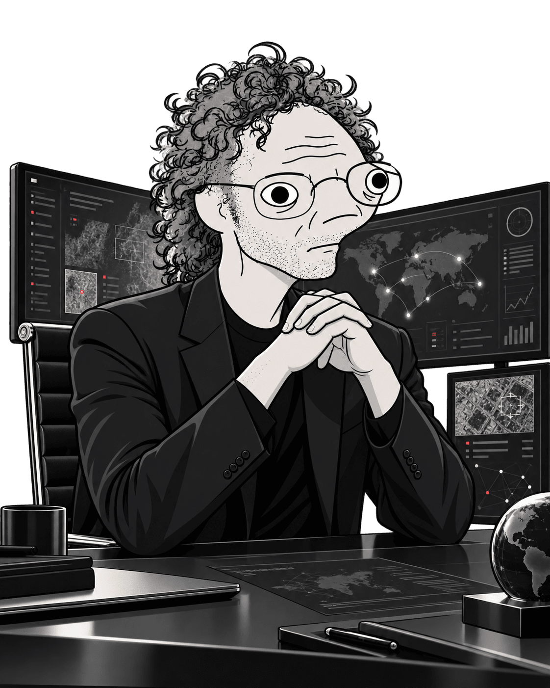 KURP seated at an intelligence desk